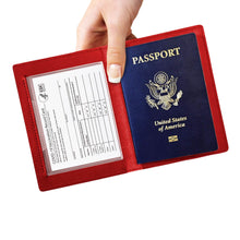 Load image into Gallery viewer, Passport Holder with Vaccination Card Protector
