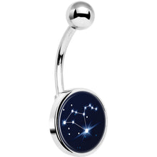 将图片加载到图库查看器，Zodiac Constellation Leo Belly Ring
