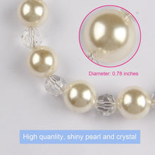Load image into Gallery viewer, Pearl Curtain Tieback Bling Pearl Bandage Accessories Curtains Holder Buckle Tie Rope Home Decorative Curtain Tieback Decorative Drapery Holdbacks Rope Holder For Home Office 53cm
