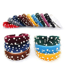 Load image into Gallery viewer, Pearl Headband Special Design Pearl Stone Velvet Hairbands Handmade Women Crown Sponge Thick Head Hoop for Girls Gorgeous Hair Accessories For Women
