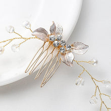 将图片加载到图库查看器，Pearl Leaf Comb Headband Hair Accessories For Women Tiara Headband Wedding Accessories Headband on the head Gorgeous Hair Accessories For Women
