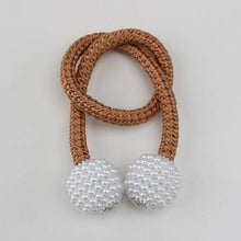 Load image into Gallery viewer, Pearl Magnetic Curtain Clip Curtain Holder Tieback Buckle Clips Hanging Ball Buckle Tie Back Curtain Accessories Home Decor  Decorative Curtain Holdbacks Crystal Tie Backs For Curtains Curtain Holders For Window Draperies
