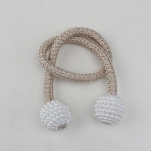 Load image into Gallery viewer, Pearl Magnetic Curtain Clip Curtain Holder Tieback Buckle Clips Hanging Ball Buckle Tie Back Curtain Accessories Home Decor  Decorative Curtain Holdbacks Crystal Tie Backs For Curtains Curtain Holders For Window Draperies
