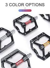 将图片加载到图库查看器，Pedals Bicycle Aluminum Pedal Mountain Urban Road Parts Sealed Bearing Flat Platform All-Round Pedals Bike Accessories Advanced 4 Bearings Mountain Bike Pedals Platform Bicycle Flat Alloy Pedals
