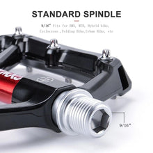 将图片加载到图库查看器，Pedals Bicycle Aluminum Pedal Mountain Urban Road Parts Sealed Bearing Flat Platform All-Round Pedals Bike Accessories Advanced 4 Bearings Mountain Bike Pedals Platform Bicycle Flat Alloy Pedals
