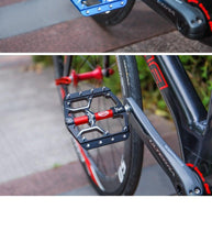 将图片加载到图库查看器，Pedals Flat Sealed Bearings Pedals For Bicycle Mountain Bike Pedals Platform Ultra Light Wide Aluminum Bicycle Pedal Mountain Bike Pedals Aluminum Bicycle Flat Platform Pedals Lightweight Non-Slip Sealed Bearing For Road Mountain
