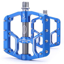 将图片加载到图库查看器，Pedals Flat Sealed Bearings Pedals For Bicycle Mountain Bike Pedals Platform Ultra Light Wide Aluminum Bicycle Pedal Mountain Bike Pedals Aluminum Bicycle Flat Platform Pedals Lightweight Non-Slip Sealed Bearing For Road Mountain
