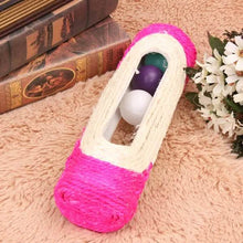 Load image into Gallery viewer, Pet Cat Rolling Sisal Scratching Post Trapped With 3 Ball Training Novely Toy
