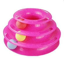 将图片加载到图库查看器，Pet Cat Toy Training Amusement Plate Kitten Tower Tracks Disc Cat Intelligence Amusement Triple Disc tumbler  Fish Animal Toy For Small Dogs Wiggle Fish Catnip Toys Motion Kitten Toy Plush Interactive Cat Toys for Cat Exercise
