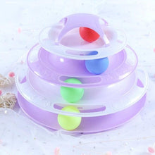 将图片加载到图库查看器，Pet Cat Toy Training Amusement Plate Kitten Tower Tracks Disc Cat Intelligence Amusement Triple Disc tumbler  Fish Animal Toy For Small Dogs Wiggle Fish Catnip Toys Motion Kitten Toy Plush Interactive Cat Toys for Cat Exercise
