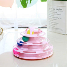 将图片加载到图库查看器，Pet Cat Toy Training Amusement Plate Kitten Tower Tracks Disc Cat Intelligence Amusement Triple Disc tumbler  Fish Animal Toy For Small Dogs Wiggle Fish Catnip Toys Motion Kitten Toy Plush Interactive Cat Toys for Cat Exercise
