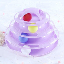 将图片加载到图库查看器，Pet Cat Toy Training Amusement Plate Kitten Tower Tracks Disc Cat Intelligence Amusement Triple Disc tumbler  Fish Animal Toy For Small Dogs Wiggle Fish Catnip Toys Motion Kitten Toy Plush Interactive Cat Toys for Cat Exercise
