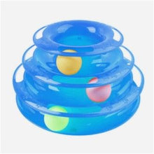 将图片加载到图库查看器，Pet Cat Toy Training Amusement Plate Kitten Tower Tracks Disc Cat Intelligence Amusement Triple Disc tumbler  Fish Animal Toy For Small Dogs Wiggle Fish Catnip Toys Motion Kitten Toy Plush Interactive Cat Toys for Cat Exercise
