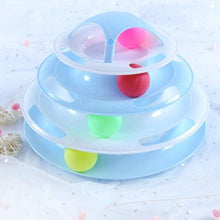 将图片加载到图库查看器，Pet Cat Toy Training Amusement Plate Kitten Tower Tracks Disc Cat Intelligence Amusement Triple Disc tumbler  Fish Animal Toy For Small Dogs Wiggle Fish Catnip Toys Motion Kitten Toy Plush Interactive Cat Toys for Cat Exercise
