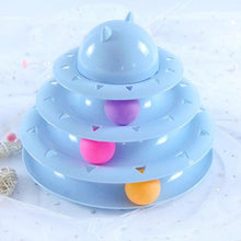 将图片加载到图库查看器，Pet Cat Toy Training Amusement Plate Kitten Tower Tracks Disc Cat Intelligence Amusement Triple Disc tumbler  Fish Animal Toy For Small Dogs Wiggle Fish Catnip Toys Motion Kitten Toy Plush Interactive Cat Toys for Cat Exercise
