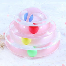 将图片加载到图库查看器，Pet Cat Toy Training Amusement Plate Kitten Tower Tracks Disc Cat Intelligence Amusement Triple Disc tumbler  Fish Animal Toy For Small Dogs Wiggle Fish Catnip Toys Motion Kitten Toy Plush Interactive Cat Toys for Cat Exercise
