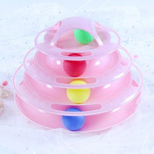 将图片加载到图库查看器，Pet Cat Toy Training Amusement Plate Kitten Tower Tracks Disc Cat Intelligence Amusement Triple Disc tumbler  Fish Animal Toy For Small Dogs Wiggle Fish Catnip Toys Motion Kitten Toy Plush Interactive Cat Toys for Cat Exercise
