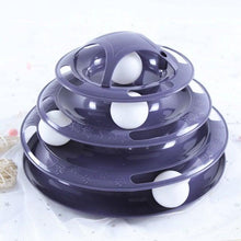 将图片加载到图库查看器，Pet Cat Toy Training Amusement Plate Kitten Tower Tracks Disc Cat Intelligence Amusement Triple Disc tumbler  Fish Animal Toy For Small Dogs Wiggle Fish Catnip Toys Motion Kitten Toy Plush Interactive Cat Toys for Cat Exercise
