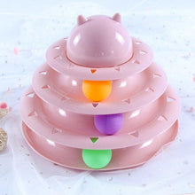 将图片加载到图库查看器，Pet Cat Toy Training Amusement Plate Kitten Tower Tracks Disc Cat Intelligence Amusement Triple Disc tumbler  Fish Animal Toy For Small Dogs Wiggle Fish Catnip Toys Motion Kitten Toy Plush Interactive Cat Toys for Cat Exercise
