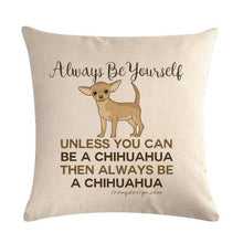 将图片加载到图库查看器，Pet Dog Elegant Design Linen Cotton Throw Pillow Covers Dog Pattern Cotton Throw Pillow Covers Car Sofa Cushion Cover Pillowcases Couch Cushion Cover Home Sofa Bed Decorative Pillows

