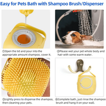 Load image into Gallery viewer, Pet Silicone Shampoo Bath Brush Massage Rubber Comb Bathing Shampoo Colorful Massager For Dogs
