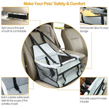 Load image into Gallery viewer, Pet Travel Carrier with Clip-On Safety Leash Zipper Storage Pocket for Pets up to 20lbs
