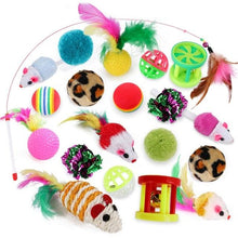 将图片加载到图库查看器，Pets Cat Toys Mouse Shape Balls Shapes Cat Interactive Pet Toys Assortments Foldable Rainbow Tunnel Cat Feather Interactive Feather Toy Fluffy Mouse Cat Love New Pet Toy Funny Cat Stick Mouse Supplies Value Bundle
