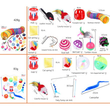 将图片加载到图库查看器，Pets Cat Toys Mouse Shape Balls Shapes Cat Interactive Pet Toys Assortments Foldable Rainbow Tunnel Cat Feather Interactive Feather Toy Fluffy Mouse Cat Love New Pet Toy Funny Cat Stick Mouse Supplies Value Bundle
