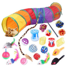 将图片加载到图库查看器，Pets Cat Toys Mouse Shape Balls Shapes Cat Interactive Pet Toys Assortments Foldable Rainbow Tunnel Cat Feather Interactive Feather Toy Fluffy Mouse Cat Love New Pet Toy Funny Cat Stick Mouse Supplies Value Bundle
