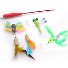 将图片加载到图库查看器，Pets Cat Toys Mouse Shape Balls Shapes Cat Interactive Pet Toys Assortments Foldable Rainbow Tunnel Cat Feather Interactive Feather Toy Fluffy Mouse Cat Love New Pet Toy Funny Cat Stick Mouse Supplies Value Bundle
