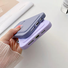 Load image into Gallery viewer, Phone Case For Iphone 11 12 13 Pro Max 14 Pro Soft Silicone Wallet Card Holder Cover Soft Silicone Wallet Card Holder Cover Cute Card Holder Pocket

