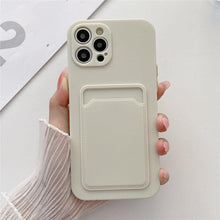 将图片加载到图库查看器，Phone Case For iphone 11 12 13 pro max XR X XS Max 12 mini 12 pro Soft Silicone Wallet Card Holder Cover For iPhone Wallet Case Compatible with iPhone 13 Secure Card Wallet Case
