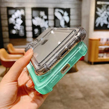 Load image into Gallery viewer, Phone Case For IPhone 12 13 14 Mini Case For iphone Cute Case Cover Soft Silicone Wallet Card Holder Clear Heavy Duty Protective Crystal Clear Back Cover with Shockproof Bumper Case
