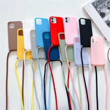 Load image into Gallery viewer, Phone Case  Strap Cord Chain Phone Case For Xiaomi Redmi Note 10 9 10S 9S Pro Max 10 9 9A 9C Cover Mi POCO X3 NFC Pro 12 Pro 11 Lite Crossbody Case Soft Matte Phone Holder with Neck Strap
