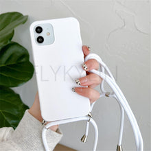 Load image into Gallery viewer, Phone Case  Strap Cord Chain Phone Case For Xiaomi Redmi Note 10 9 10S 9S Pro Max 10 9 9A 9C Cover Mi POCO X3 NFC Pro 12 Pro 11 Lite Crossbody Case Soft Matte Phone Holder with Neck Strap

