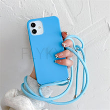 Load image into Gallery viewer, Phone Case  Strap Cord Chain Phone Case For Xiaomi Redmi Note 10 9 10S 9S Pro Max 10 9 9A 9C Cover Mi POCO X3 NFC Pro 12 Pro 11 Lite Crossbody Case Soft Matte Phone Holder with Neck Strap
