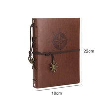 Load image into Gallery viewer, Photo Album Vintage Leather with Black Page DIY Scrapbook Album Photo Sticker Paper Photo Album Scrapbook Paper Baby Family Scrapbook Albums Christmas Birthday Wedding Valentines Gift
