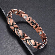 将图片加载到图库查看器，Magnetic Energy Therapy Pain Relief Copper Bracelet For Men And Women
