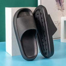 Load image into Gallery viewer, Pillow Slides Slippers Comfy Shoes Non-slip Bathroom Home Thicked Bottom Slippers Women's Sandals Summer Flip Flops Open Toe Pillow Shower Shoes EVA Slides Soft Spa Cloud Slippers
