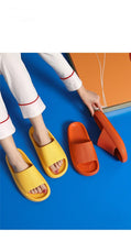 Load image into Gallery viewer, Pillow Slides Slippers Comfy Shoes Non-slip Bathroom Home Thicked Bottom Slippers Women's Sandals Summer Flip Flops Open Toe Pillow Shower Shoes EVA Slides Soft Spa Cloud Slippers
