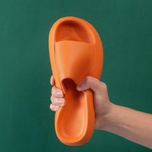 Load image into Gallery viewer, Pillow Slides Slippers Comfy Shoes Non-slip Bathroom Home Thicked Bottom Slippers Women's Sandals Summer Flip Flops Open Toe Pillow Shower Shoes EVA Slides Soft Spa Cloud Slippers

