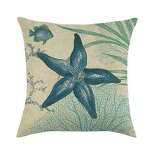 Load image into Gallery viewer, Pillowcase Sofa Cushion Cover Decoration Linen Pillow Case Higher Quality Marine Sea Life Pillow Covers Cases Super Soft Square Cushion Decorative Pillow Pattern Sofa Pillow Cover Couch Pillow 45x45CM
