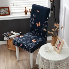 Load image into Gallery viewer, Pink Butterfly Print Elastic Chair Cover for Home Decoration Elastic Slipcovers Chair Seat Covers For Dining Room  Chair Slipcovers for Dining Room Chair seat Covers Chair Protectors for Party Pet Protection Universal Fit Soft Polyester
