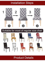 Load image into Gallery viewer, Pink Butterfly Print Elastic Chair Cover for Home Decoration Elastic Slipcovers Chair Seat Covers For Dining Room  Chair Slipcovers for Dining Room Chair seat Covers Chair Protectors for Party Pet Protection Universal Fit Soft Polyester
