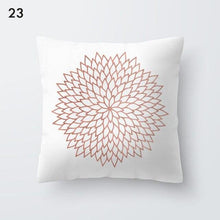 将图片加载到图库查看器，Pink Geometric Decorative Pillow Cushion Covers Polyester Pillow Case Home Pillowcase Decorative Pillowcase For Sofa Cute Charming Home Decor Cushion Cover
