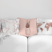 将图片加载到图库查看器，Pink Geometric Decorative Pillow Cushion Covers Polyester Pillow Case Home Pillowcase Decorative Pillowcase For Sofa Cute Charming Home Decor Cushion Cover
