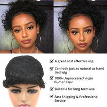Load image into Gallery viewer, Pixie Cut Wig Human Hair Curly Human Hair Wigs Short Curly Bob Wigs For Women Human Hair Full Machine Wig Human Hair Wigs For Black Women Gifts for Girlfriends
