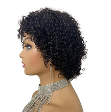 Load image into Gallery viewer, Pixie Cut Wig Human Hair Curly Human Hair Wigs Short Curly Bob Wigs For Women Human Hair Full Machine Wig Human Hair Wigs For Black Women Gifts for Girlfriends
