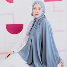 将图片加载到图库查看器，Plain Colorful Soft Lightweight Chiffon Elegant Hijab Scarf With Bandage Non-Slip Chiffon Echarpe Elegant Breathable Islam Long Hijabs Headband Fashion Turban Headwrap For Women

