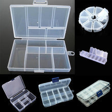 Load image into Gallery viewer, Plastic Jewelry Boxes Plastic Tool Box Adjustable Craft Organizer Storage Beads Bracelet Jewelry Boxes Portable 10 Compartments Clear Plastic Storage Box Jewelry Organizer Container
